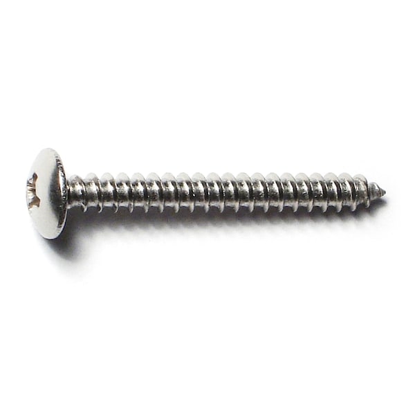 Midwest Fastener Sheet Metal Screw, #6 x 1-1/4 in, 18-8 Stainless Steel Truss Head Phillips Drive, 20 PK 33945 - main